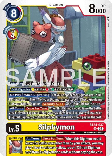 Digimon TCG Card 'BT24-037' 'Silphymon'