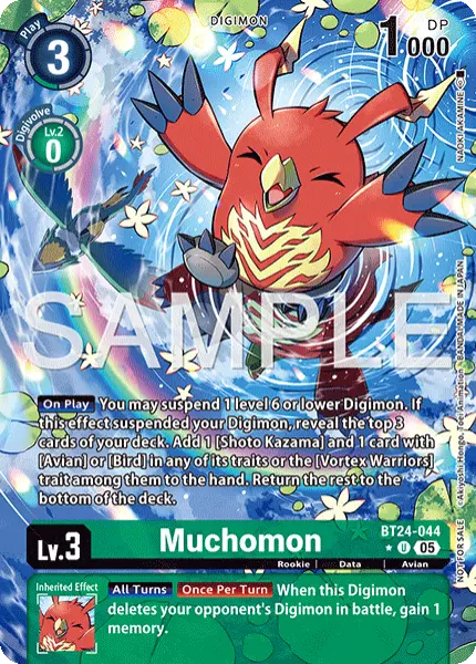Digimon TCG Card 'BT24-044_P1' 'Muchomon'
