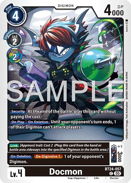 Digimon TCG Card 'BT24-057' 'Docmon'