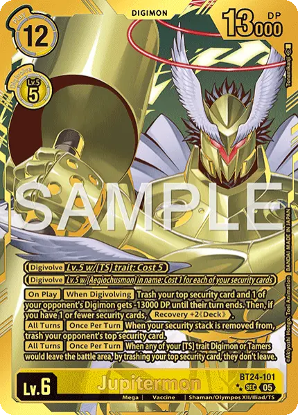 Digimon TCG Card 'BT24-101_P2' 'Jupitermon'