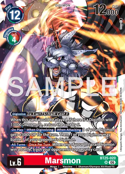 Deck Marsmon - 5th with preview of card BT25-020