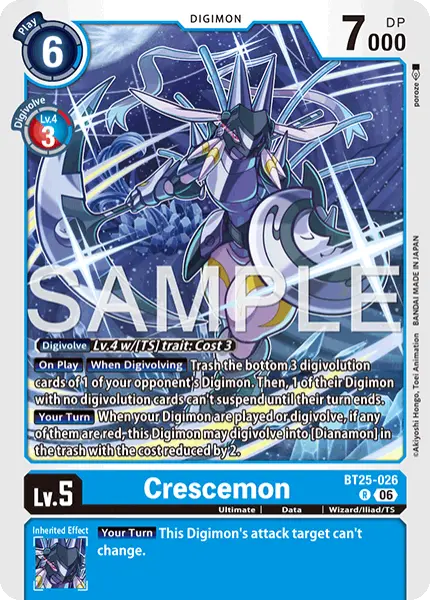 Digimon TCG Card 'BT25-026' 'Crescemon'