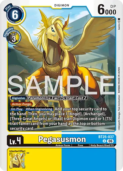 Digimon TCG Card 'BT25-037' 'Pegasusmon'