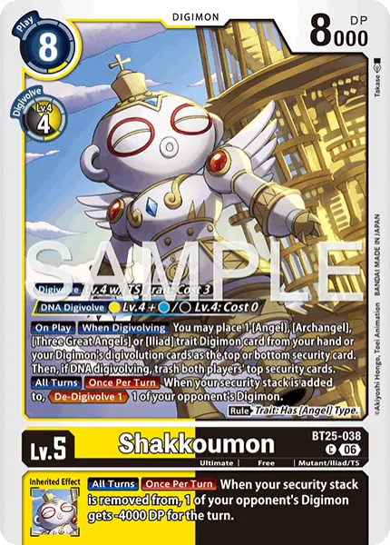 Digimon TCG Card 'BT25-038' 'Shakkoumon'