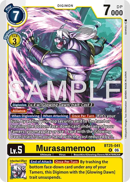 Digimon TCG Card 'BT25-041' 'Murasamemon'
