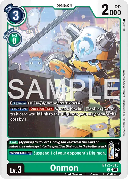 Digimon TCG Card 'BT25-045' 'Onmon'