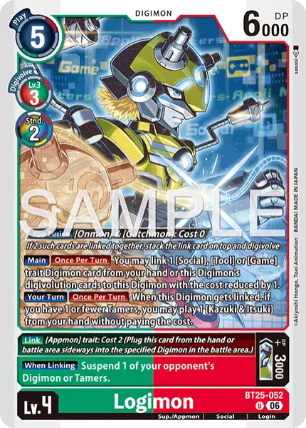 Digimon TCG Card 'BT25-052' 'Logimon'