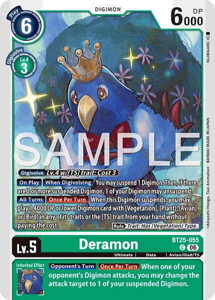 Digimon TCG Card 'BT25-055' 'Deramon'