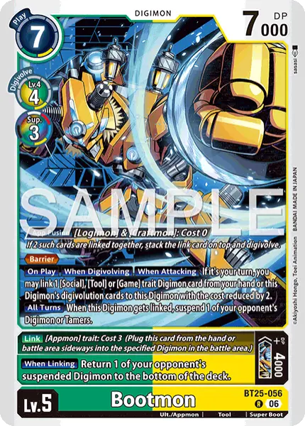 Digimon TCG Card 'BT25-056' 'Bootmon'