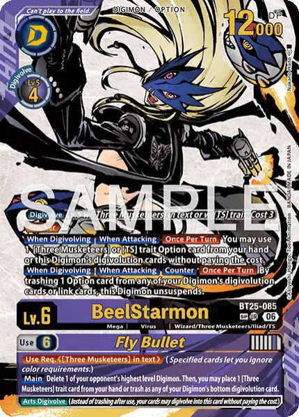 Digimon TCG Card 'BT25-085_P2' 'Beelstarmon Fly Bullet'
