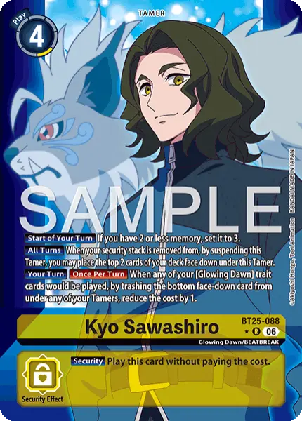 Digimon TCG Card 'BT25-088_P1' 'Kyo Sawashiro'