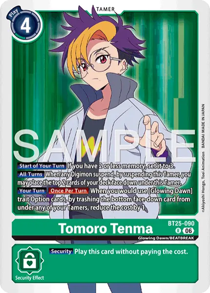 Digimon TCG Card 'BT25-090' 'Tomoro Tenma'