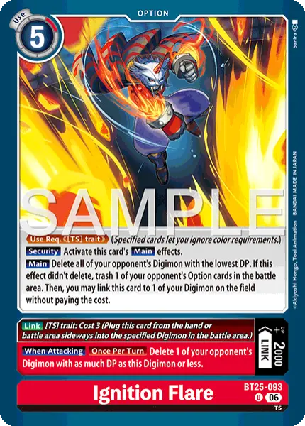 Digimon TCG Card 'BT25-093' 'Ignition Flare'