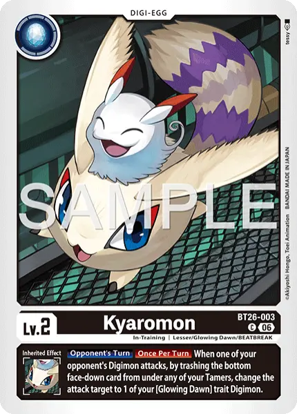 Digimon TCG Card BT26-003 Kyaromon