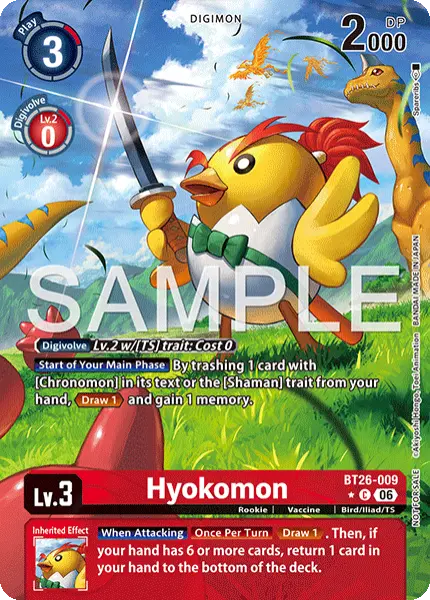 Digimon TCG Card BT26-009_P1 Hyokomon