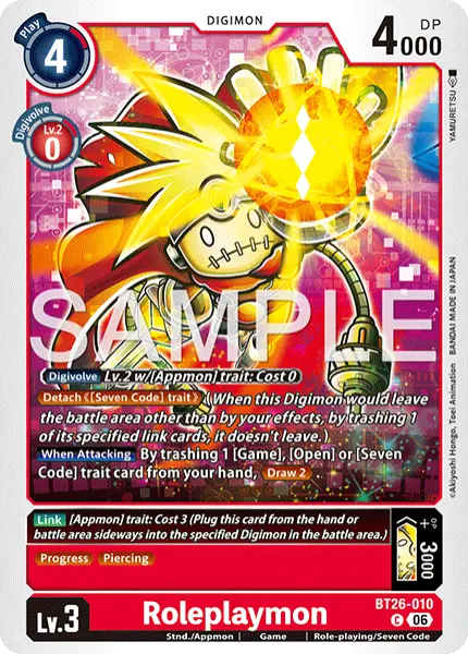 Digimon TCG Card 'BT26-010' 'Roleplaymon'