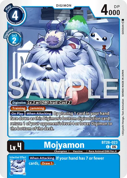Digimon TCG Card BT26-023 Mojyamon