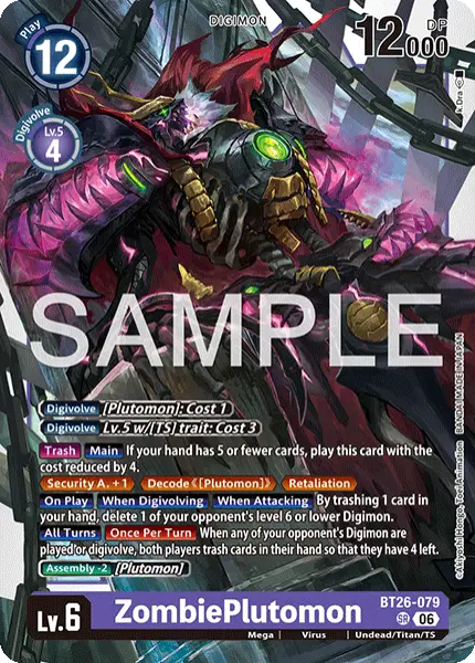Deck BT26 Plutomon with preview of card BT26-079