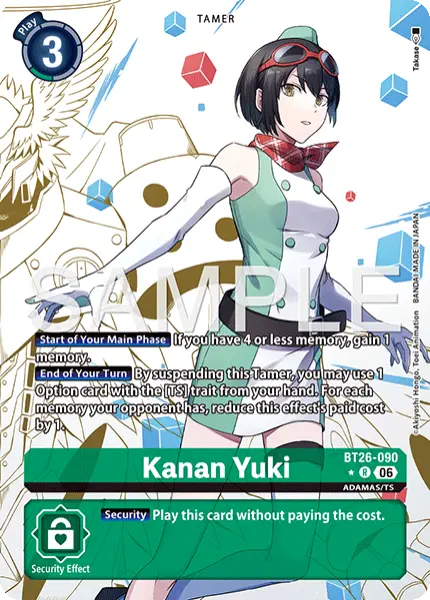 Digimon TCG Card BT26-090_P1 Kanan Yuki