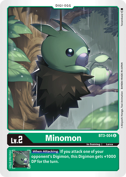 Digimon TCG Card BT3-004 Minomon
