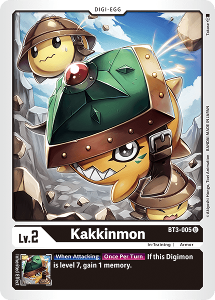 Digimon TCG Card BT3-005 Kakkinmon