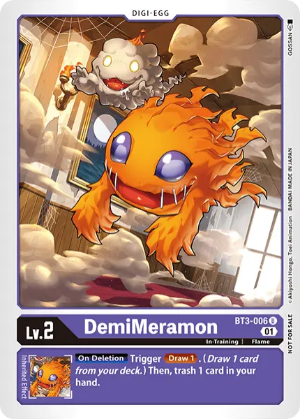 Digimon TCG Card 'BT3-006_P2' 'DemiMeramon'