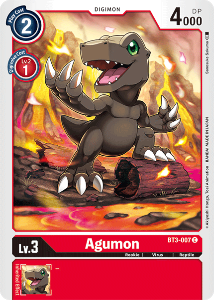 Digimon TCG Card BT3-007 Agumon