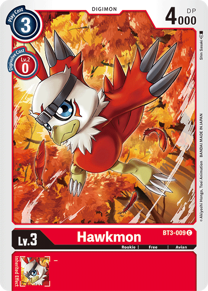 Digimon TCG Card 'BT3-009' 'Hawkmon'