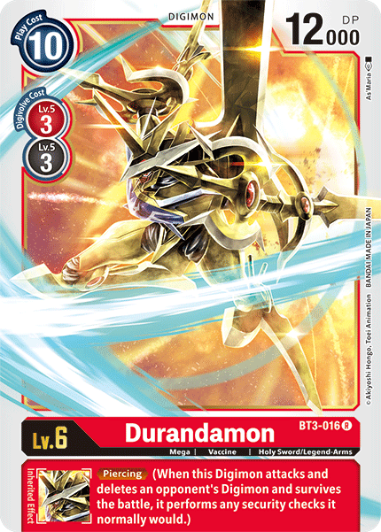 Digimon TCG Card 'BT3-016' 'Durandamon'