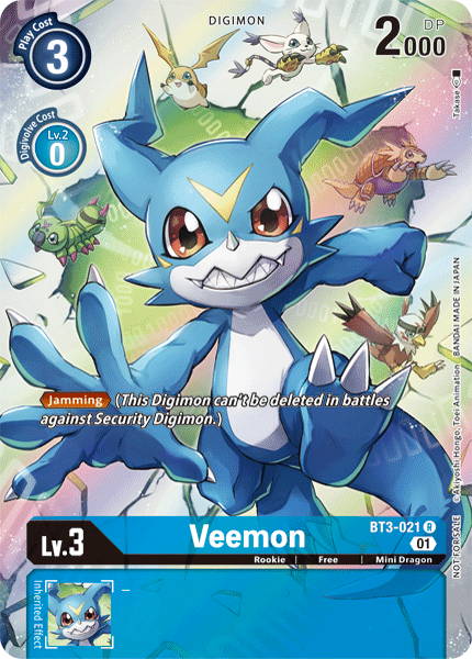 Digimon TCG Card BT3-021_P1 Veemon