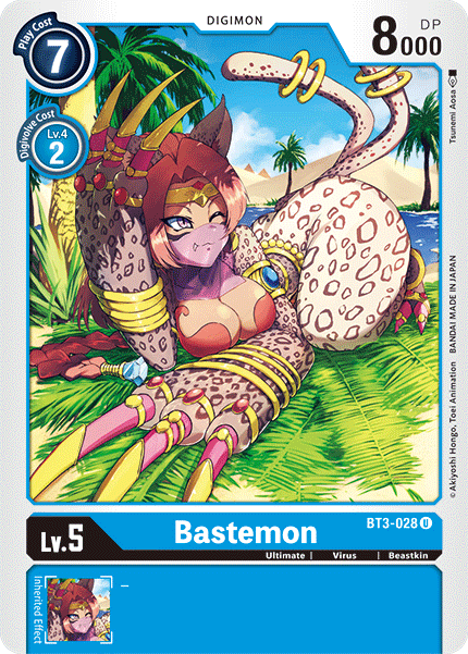 Digimon TCG Card BT3-028 Bastemon