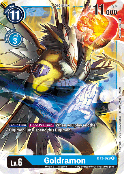 Digimon TCG Card BT3-029 Goldramon