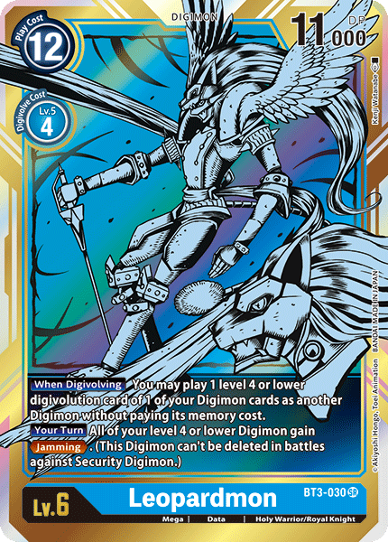 Digimon TCG Card BT3-030_P1 Leopardmon