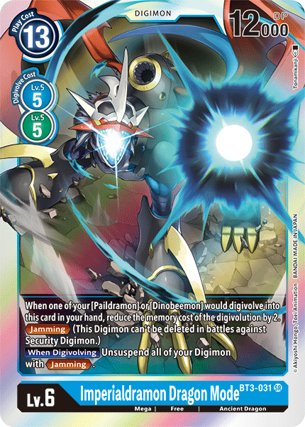 Deck Imperialdramon - 3rd with preview of card BT3-031
