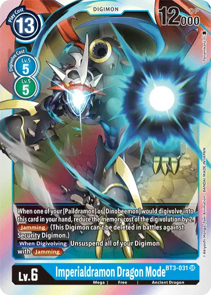 Digimon TCG Card 'BT3-031' 'Imperialdramon Dragon Mode'