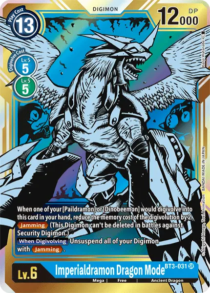 Digimon TCG Card 'BT3-031_P1' 'Imperialdramon Dragon Mode'