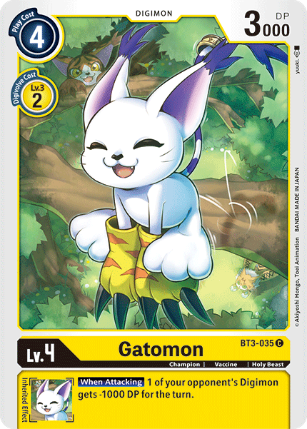 Digimon TCG Card 'BT3-035' 'Gatomon'