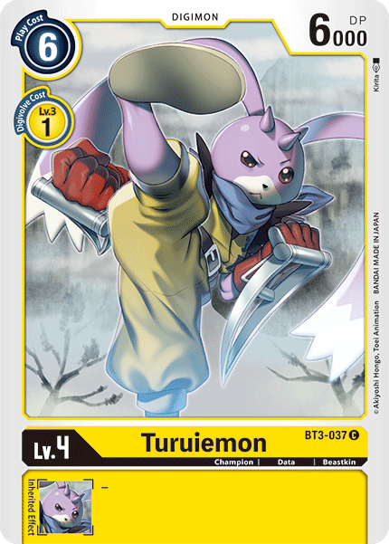 Digimon TCG Card BT3-037 Turuiemon