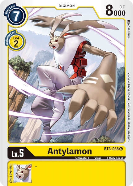 Digimon TCG Card BT3-038 Antylamon