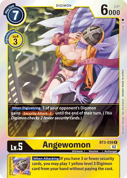 Digimon TCG Card BT3-039_P2 Angewomon