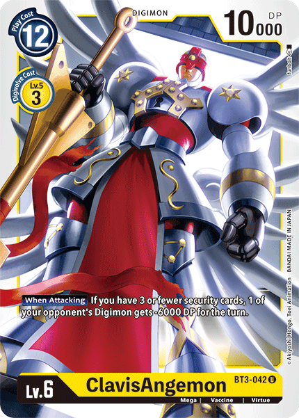 Digimon TCG Card 'BT3-042' 'ClavisAngemon'