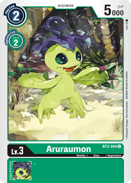 Digimon TCG Card BT3-044 Aruraumon