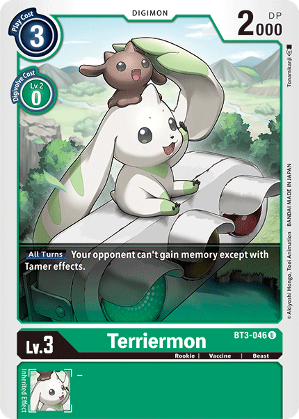 Digimon TCG Card BT3-046 Terriermon