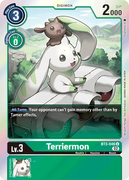 Digimon TCG Card BT3-046_P2 Terriermon