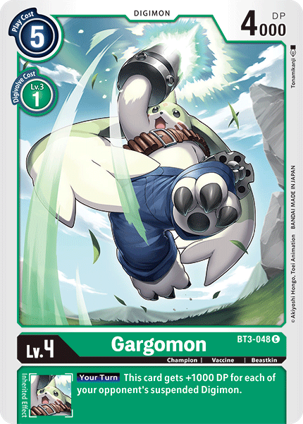 Digimon TCG Card BT3-048 Gargomon
