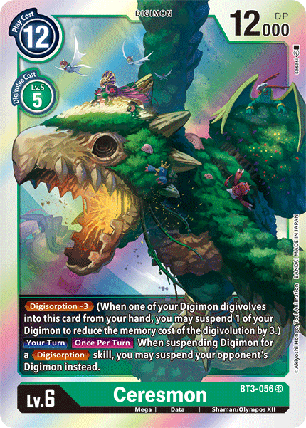 Digimon TCG Card BT3-056 Ceresmon