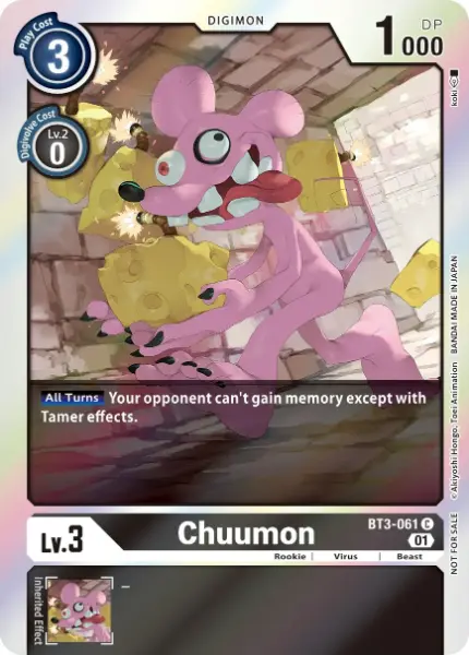 Digimon TCG Card 'BT3-061_P1' 'Chuumon'