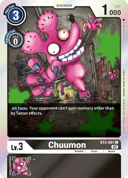 Digimon TCG Card 'BT3-061_P3' 'Chuumon'