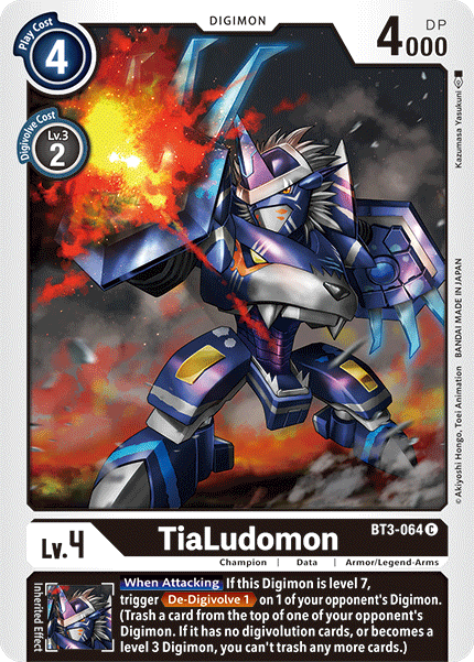 Digimon TCG Card 'BT3-064' 'TiaLudomon'