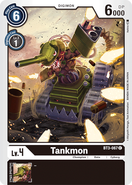 Digimon TCG Card BT3-067 Tankmon